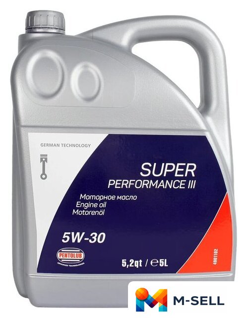 Моторное масло Pentolub Super Performance III 5W-30 5л - Изображение №1 — Мульти e-магазин M-SELL