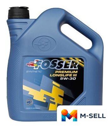 Моторное масло Fosser Premium Longlife III 5W-30 4л - Изображение №1 — Мульти e-магазин M-SELL