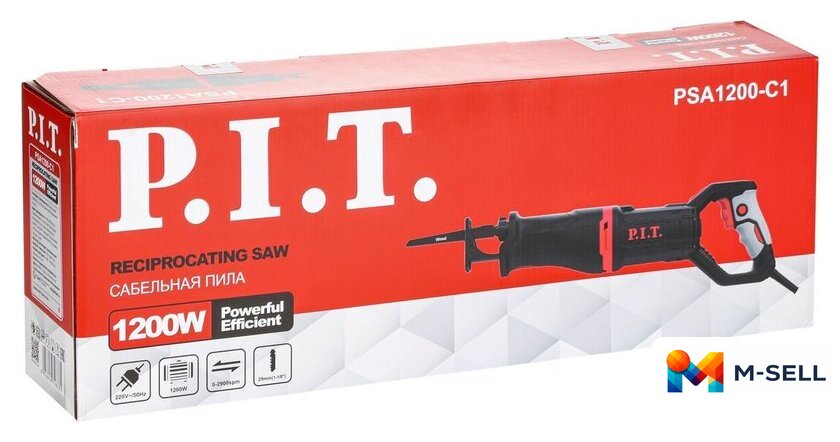 Сабельная пила P.I.T. PSA1200-C1 - Изображение №2 — Мульти e-магазин M-SELL