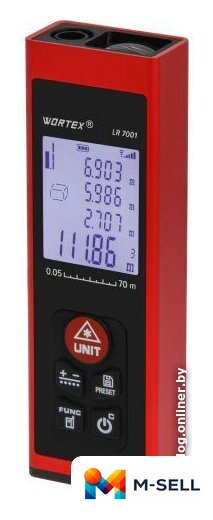 Лазерный дальномер Wortex LR 7001 1329390 - Изображение №1 — Мульти e-магазин M-SELL