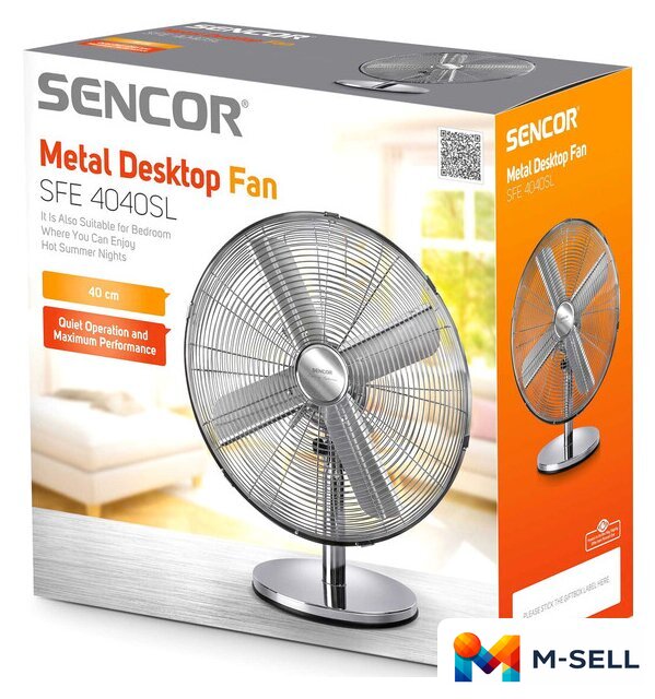 Вентилятор Sencor SFE 4040SL - Изображение №9 — Мульти e-магазин M-SELL