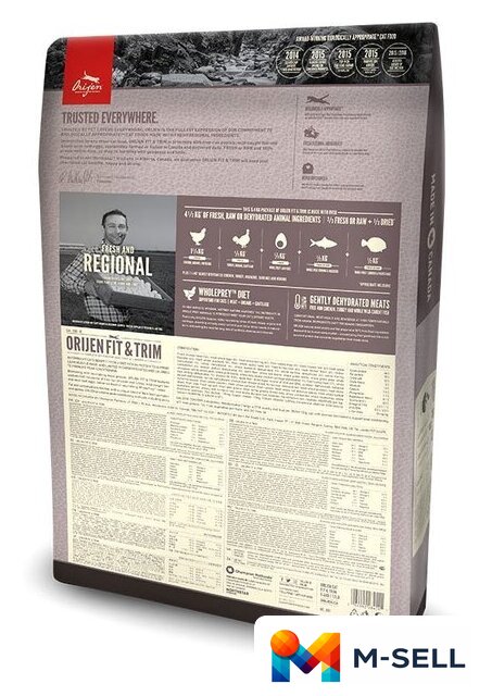Сухой корм для кошек Orijen Fit & Trim 1.8 кг - Изображение №2 — Мульти e-магазин M-SELL