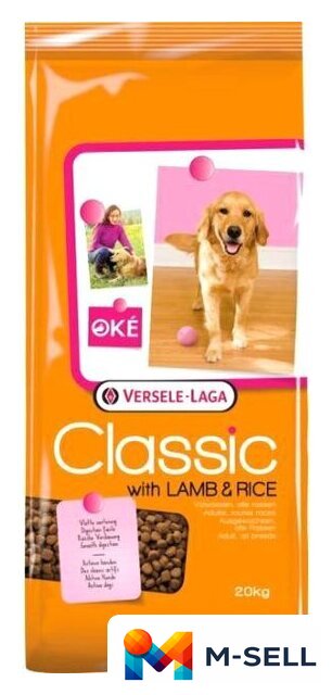 Сухой корм для собак Versele Laga Classic ягненок и рис 438017 20 кг - Изображение №1 — Мульти e-магазин M-SELL