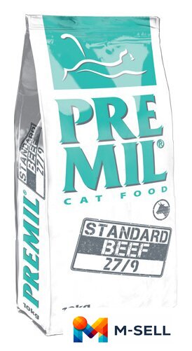 Сухой корм для кошек Premil Standard Beef 10 кг - Изображение №1 — Мульти e-магазин M-SELL