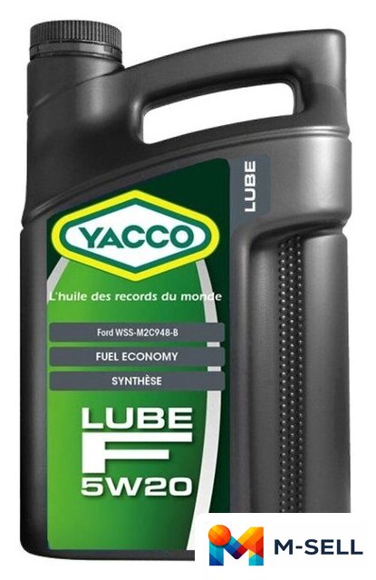 Моторное масло Yacco Lube F 5W-20 5л - Изображение №1 — Мульти e-магазин M-SELL