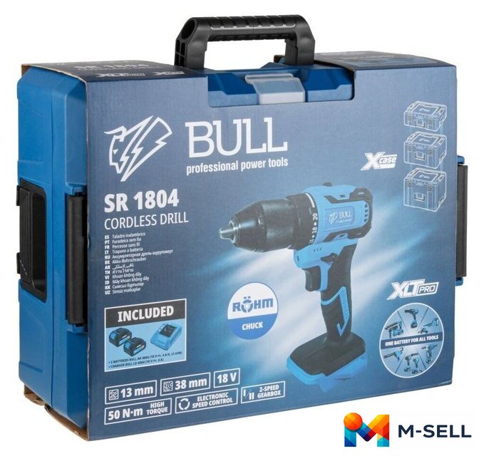Дрель-шуруповерт Bull SR 1804 2329056 (с 2-мя АКБ, кейс) - Изображение №13 — Мульти e-магазин M-SELL