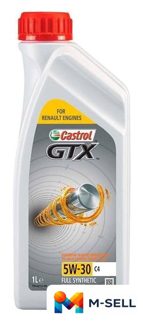 Моторное масло Castrol GTX 5W-30 C4 1л - Изображение №1 — Мульти e-магазин M-SELL