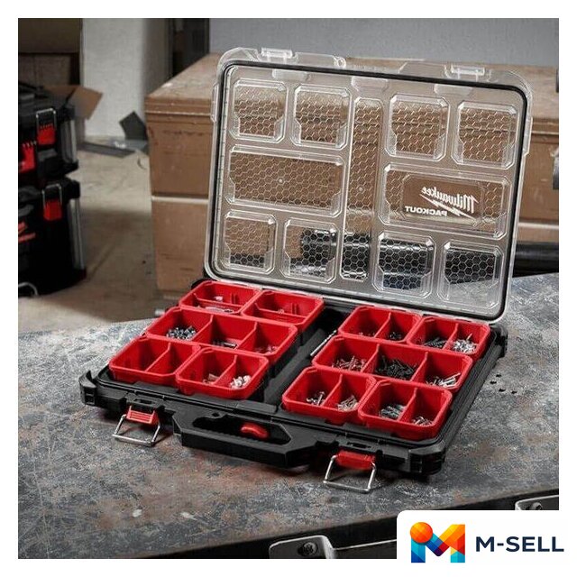 Органайзер Milwaukee Packout Slim Organiser 4932471064 - Изображение №3 — Мульти e-магазин M-SELL