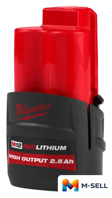 Аккумулятор Milwaukee M12 M12HB2.5 4932480164 (12В/2.5 Ач) - Изображение №1 — Мульти e-магазин M-SELL