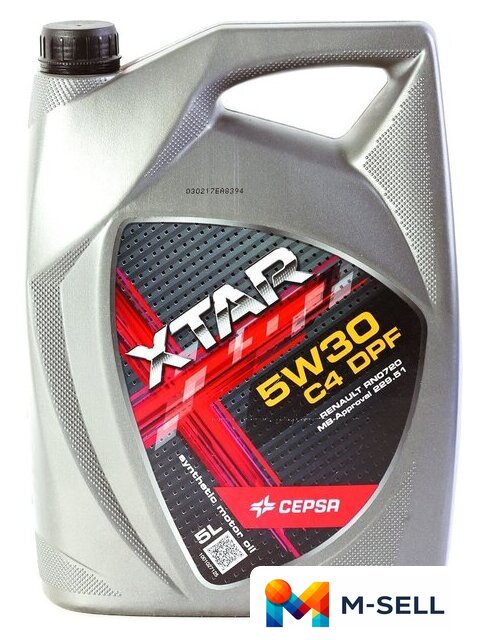 Моторное масло CEPSA XTAR C4 DPF 5W-30 5л - Изображение №1 — Мульти e-магазин M-SELL
