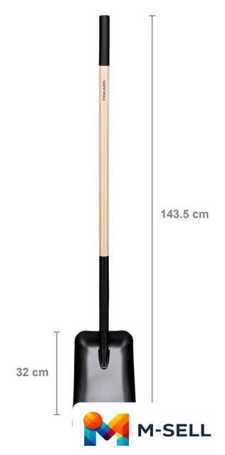 Лопата совковая Fiskars Solid 1066724 - Изображение №4 — Мульти e-магазин M-SELL