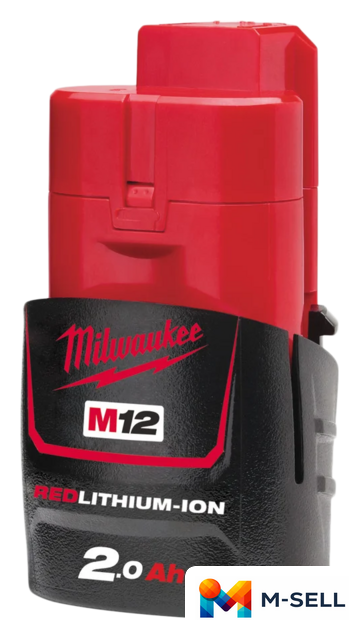 Аккумулятор Milwaukee M12 M12B2 4932430064 (12В/2 Ач) - Изображение №1 — Мульти e-магазин M-SELL