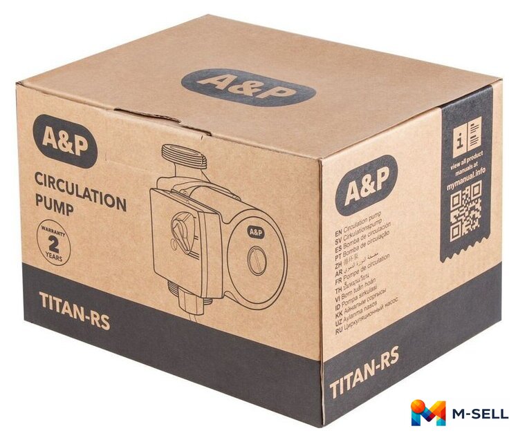 Циркуляционный насос A&P Titan-RS25-40-180 - Изображение №11 — Мульти e-магазин M-SELL