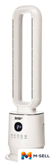 Безлопастной вентилятор Sundays Home NDY-EF601R (белый) - Изображение №1 — Мульти e-магазин M-SELL