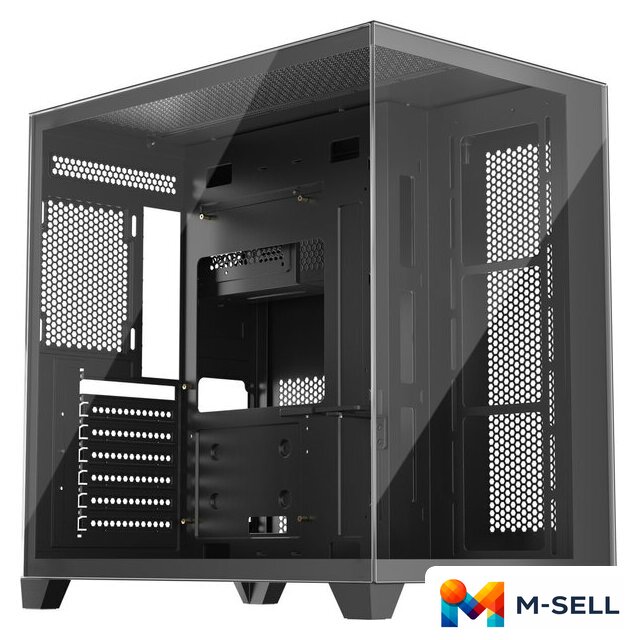 Корпус 1stPlayer MV8-TP MV8-TP-BK-3F7R-1F7 (черный) - Изображение №1 — Мульти e-магазин M-SELL