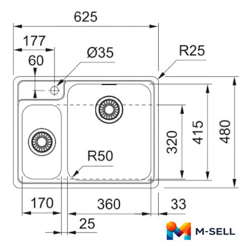Кухонная мойка Franke BCX 260 TL - Изображение №4 — Мульти e-магазин M-SELL
