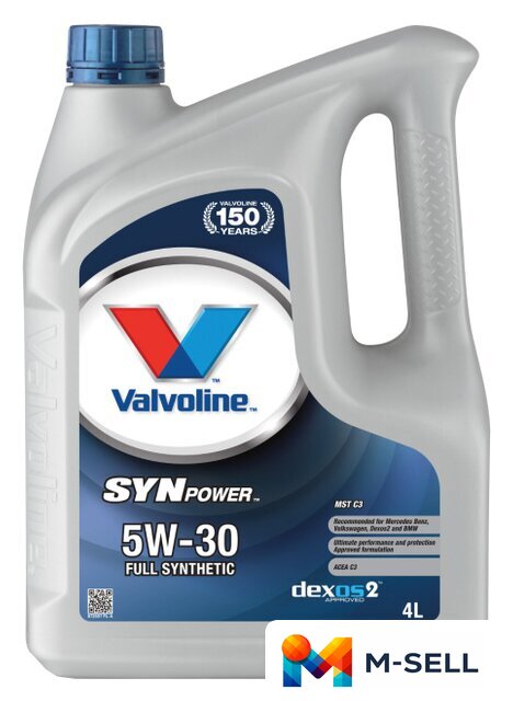 Моторное масло Valvoline SynPower MST C3 5W-30 4л - Изображение №1 — Мульти e-магазин M-SELL