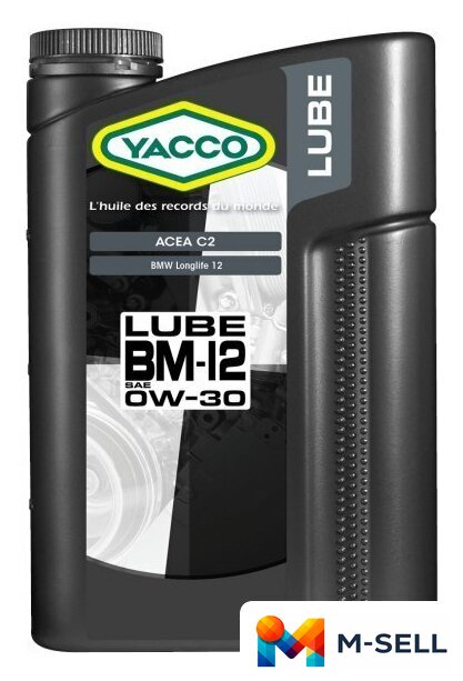 Моторное масло Yacco Lube BM12 0W-30 2л - Изображение №1 — Мульти e-магазин M-SELL