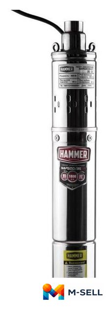 Скважинный насос Hammer NAP500/95SP - Изображение №2 — Мульти e-магазин M-SELL
