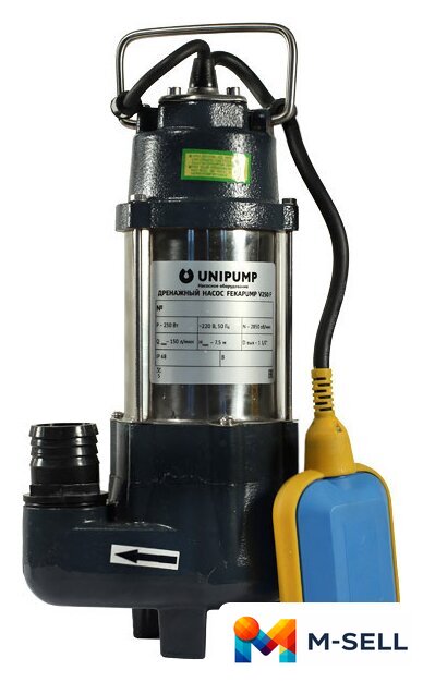 Фекальный насос Unipump Fekapump V250 F - Изображение №1 — Мульти e-магазин M-SELL