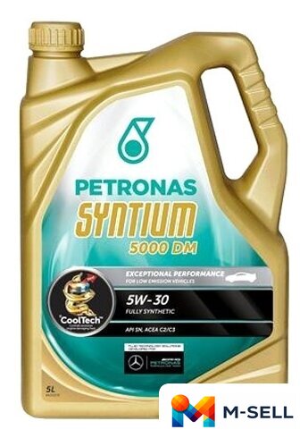 Моторное масло Petronas Syntium 5000 DM 5W-30 5л - Изображение №1 — Мульти e-магазин M-SELL