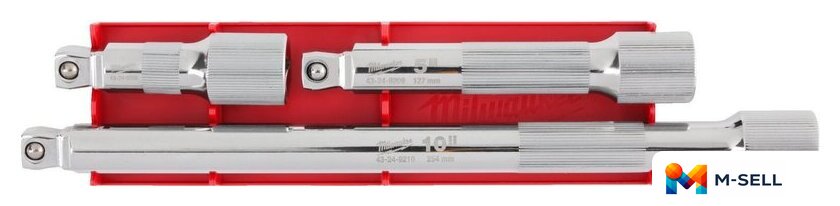 Набор удлинителей слесарных Milwaukee 4932480642 - Изображение №3 — Мульти e-магазин M-SELL