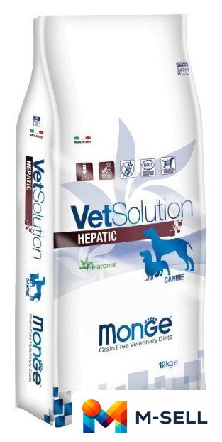 Сухой корм для собак Monge Vet Solution Hepatic 12 кг - Изображение №1 — Мульти e-магазин M-SELL