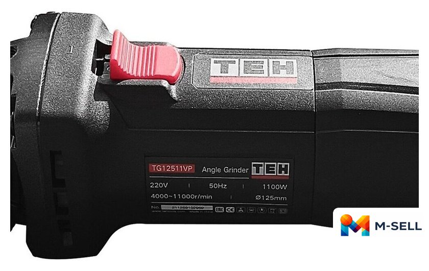 Угловая шлифмашина TEH TG12511VP - Изображение №6 — Мульти e-магазин M-SELL