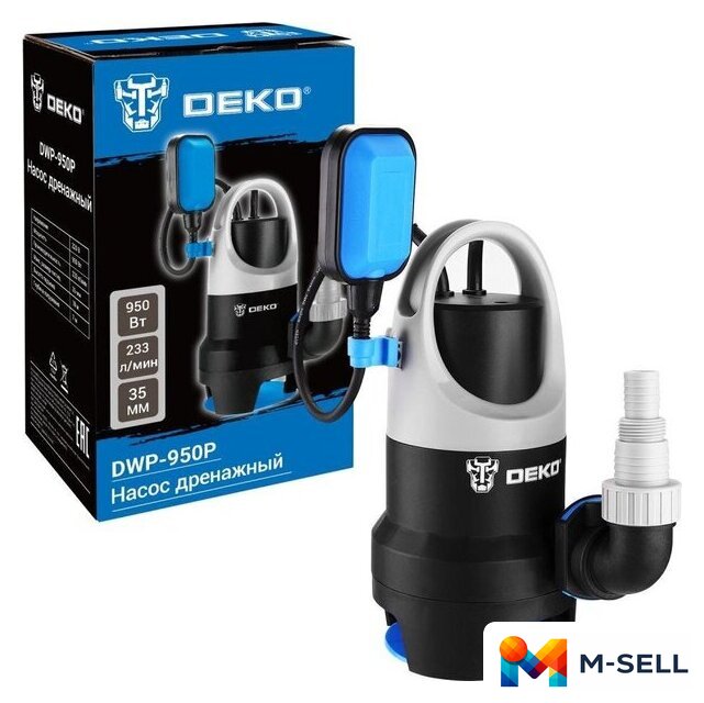 Дренажный насос Deko DWP-950P - Изображение №2 — Мульти e-магазин M-SELL