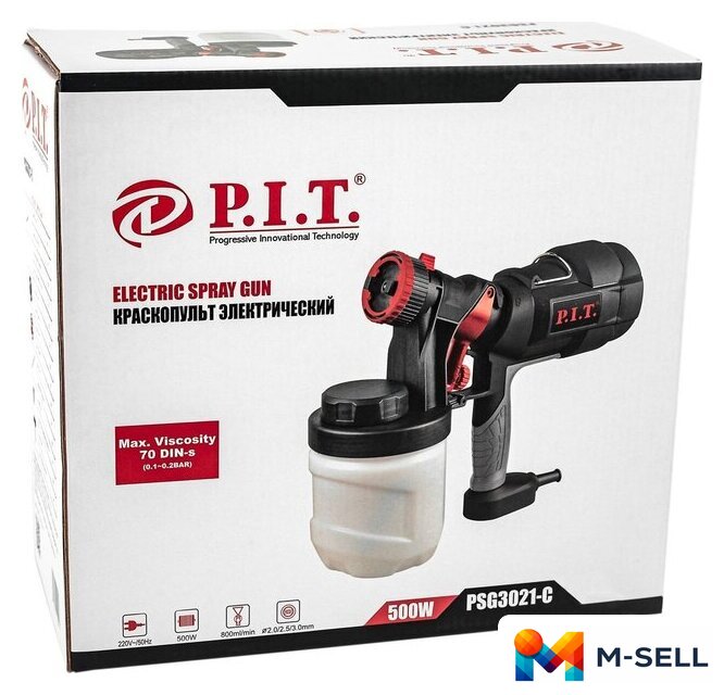 Краскораспылитель P.I.T. PSG3021-C - Изображение №2 — Мульти e-магазин M-SELL