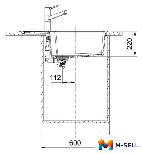 Кухонная мойка Franke UBG 611-78L (графит) - Изображение №3 — Мульти e-магазин M-SELL