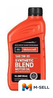 Моторное масло Ford Motorcraft Synthetic Blend 5W-30 0.946л - Изображение №1 — Мульти e-магазин M-SELL