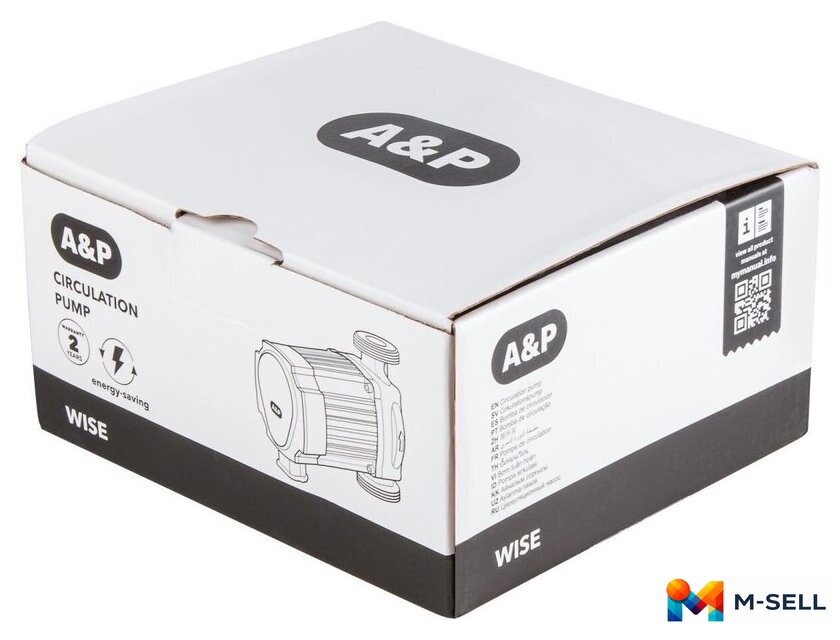 Циркуляционный насос A&P Wise-25/40-180 - Изображение №6 — Мульти e-магазин M-SELL