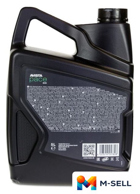Моторное масло Avista pace EVO EUR 5W-30 5л - Изображение №3 — Мульти e-магазин M-SELL