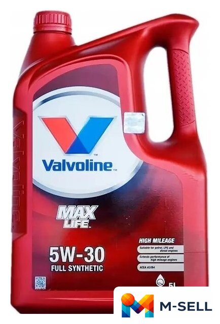 Моторное масло Valvoline Maxlife 5W-30 5л - Изображение №1 — Мульти e-магазин M-SELL