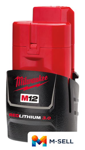 Аккумулятор Milwaukee M12B3 (12В/3 Ah) - Изображение №2 — Мульти e-магазин M-SELL