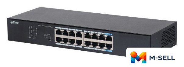 Неуправляемый коммутатор Dahua DH-S3016-16GT - Изображение №2 — Мульти e-магазин M-SELL