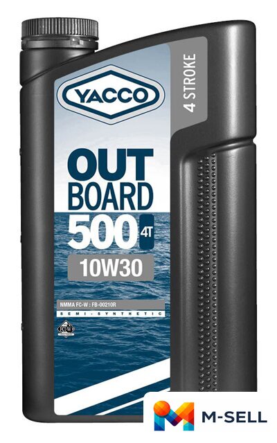 Моторное масло Yacco Outboard 500 4T 10W-30 2л - Изображение №1 — Мульти e-магазин M-SELL