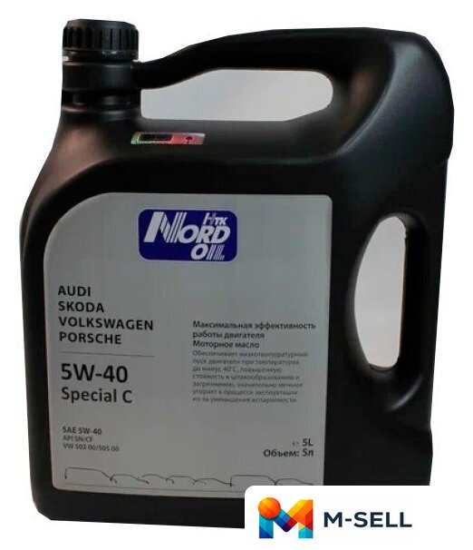 Моторное масло Nord Oil Specific Line 5W-40 Audi Skoda VW 5л - Изображение №1 — Мульти e-магазин M-SELL