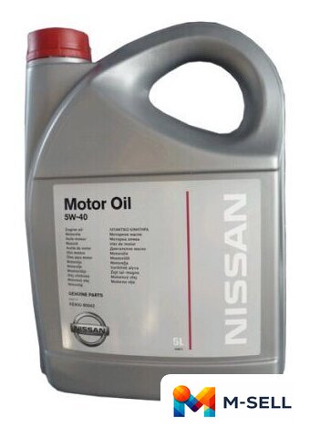 Моторное масло Nissan 5W-40 5л - Изображение №1 — Мульти e-магазин M-SELL