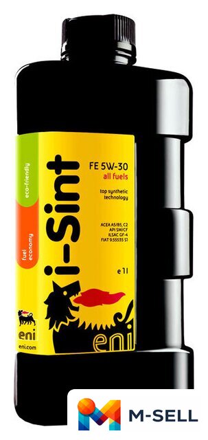 Моторное масло Eni i-Sint FE 5W-30 4л - Изображение №1 — Мульти e-магазин M-SELL