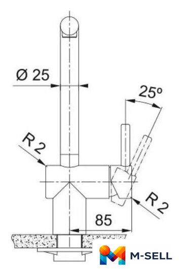 Смеситель Franke Atlas Neo 115.0681.241 (золотая шампань) - Изображение №5 — Мульти e-магазин M-SELL