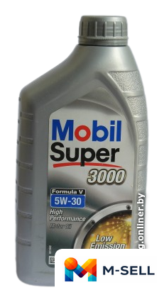 Моторное масло Mobil Super 3000 Formula V 5W-30 1л - Изображение №1 — Мульти e-магазин M-SELL
