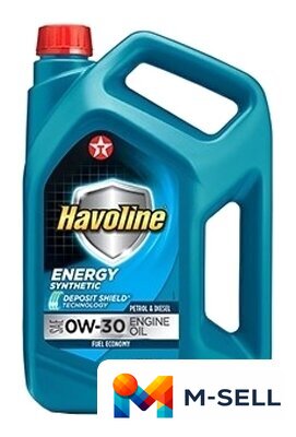 Моторное масло Texaco Havoline Energy 0W-30 4л - Изображение №1 — Мульти e-магазин M-SELL