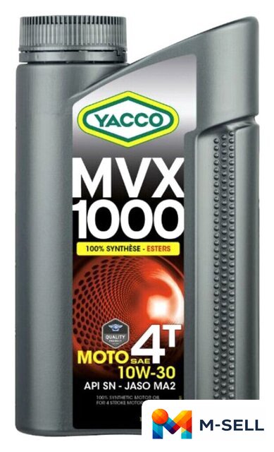 Моторное масло Yacco MVX 1000 4T 10-W30 1л - Изображение №1 — Мульти e-магазин M-SELL