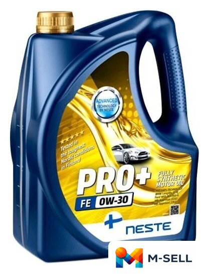 Моторное масло Neste Pro+ FE 0W-30 4л - Изображение №1 — Мульти e-магазин M-SELL