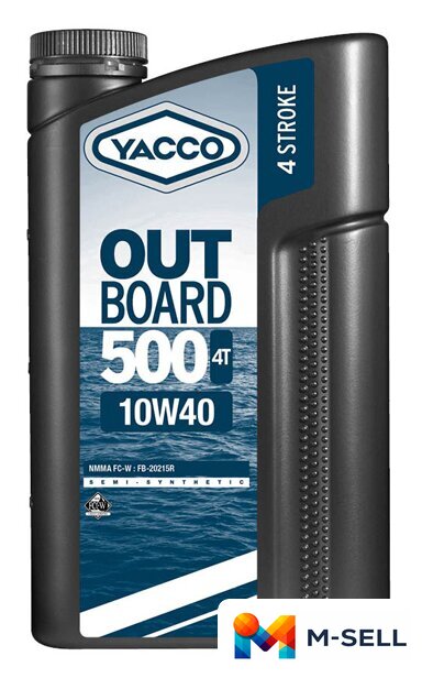 Моторное масло Yacco Outboard 500 4T 10W-40 2л - Изображение №1 — Мульти e-магазин M-SELL