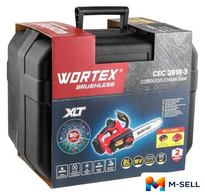 Аккумуляторная пила Wortex CEC 2518-3 ALL1 XLT Set 2325004 (с 1-им АКБ, кейс) - Изображение №15 — Мульти e-магазин M-SELL