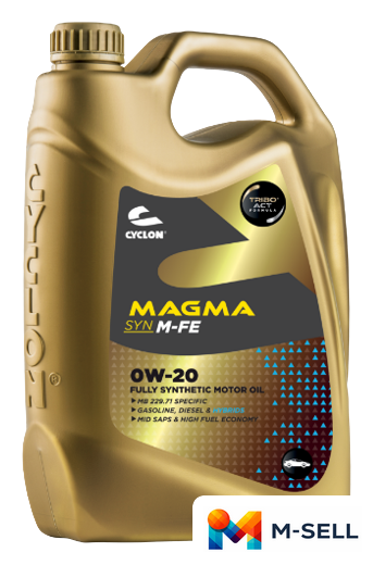 Моторное масло Cyclon Magma SYN M-FE 0W-20 4л - Изображение №1 — Мульти e-магазин M-SELL