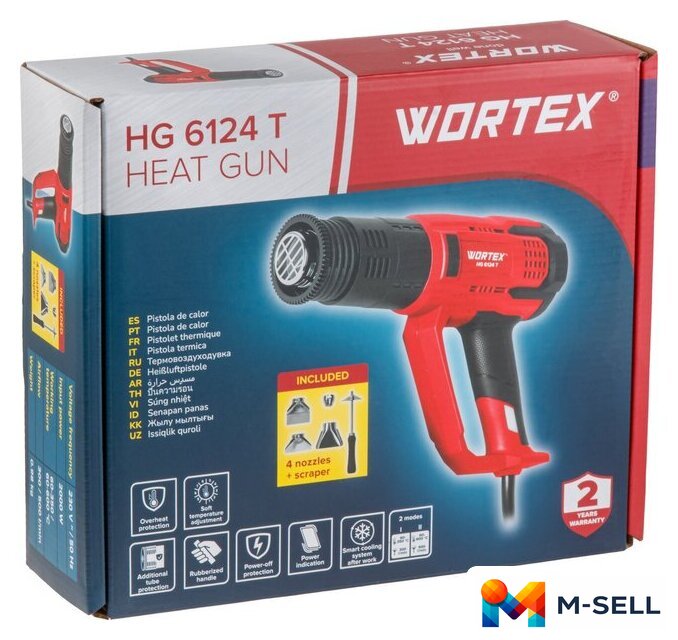 Промышленный фен Wortex HG 6124 T 1334742 - Изображение №7 — Мульти e-магазин M-SELL